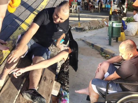 Turista bogotano fue rescatado tras lanzarse del muelle de Riohacha